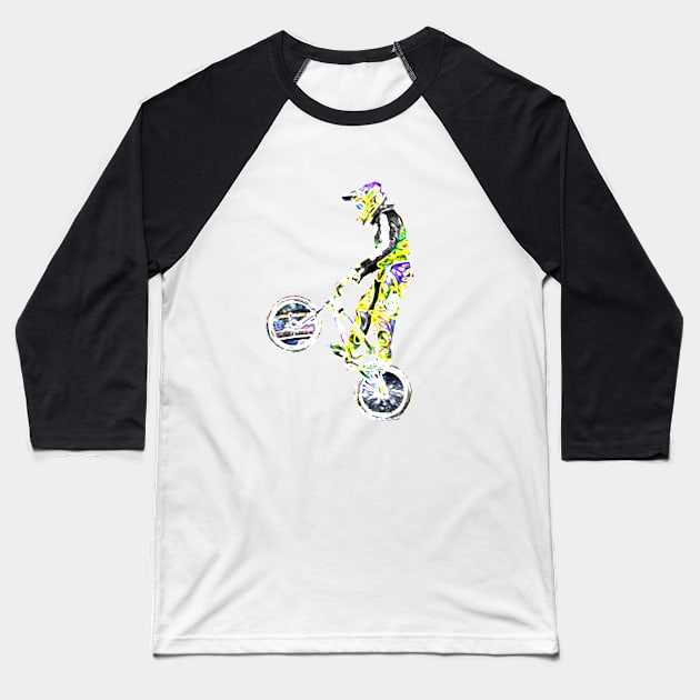 bmx Baseball T-Shirt by rickylabellevie